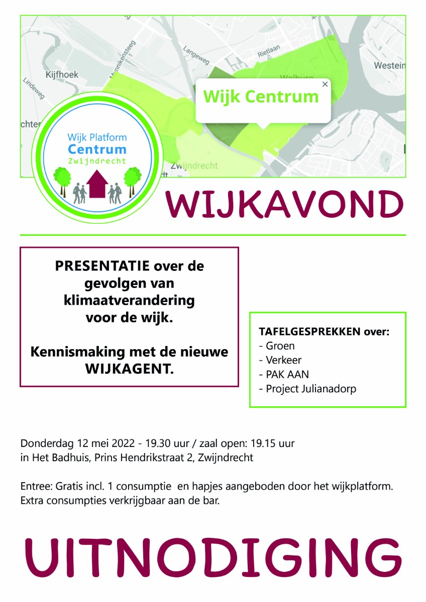 Bericht Wijkavond wijkplatform Centrum  bekijken